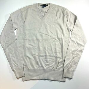French Connection soft warm gray knit V-neck pullover sweater Size XS